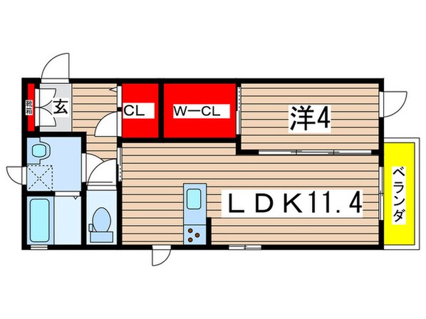 クラヴィエ桜山の物件間取画像